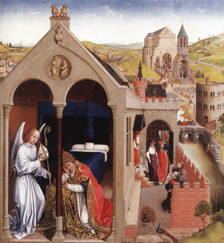 Dream of Pope Sergius painting - Rogier van der Weyden Dream of Pope Sergius art painting